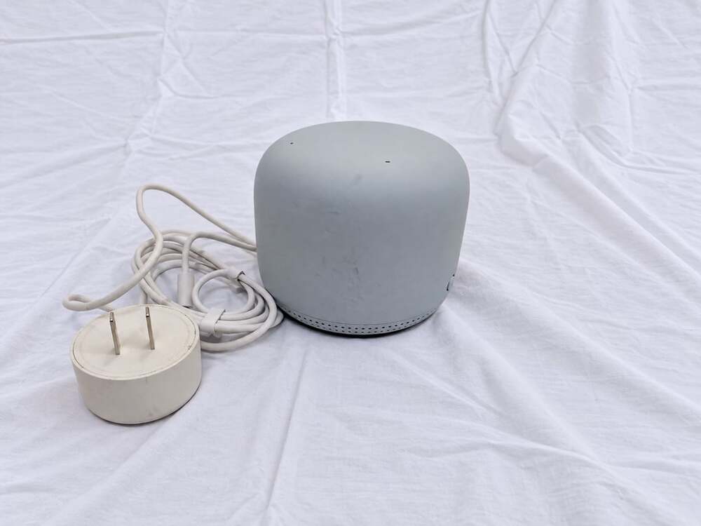 Google Nest Wifi Point Smart Speaker Mesh Router Extender with Power Adapter